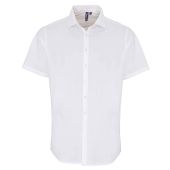 Premier Short Sleeve Stretch Fit Poplin Shirt - White Size 4XL