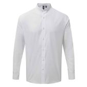 Premier Long Sleeve Grandad Shirt - White Size 3XL