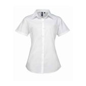 Premier Ladies Supreme Short Sleeve Poplin Shirt - White Size 26