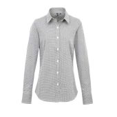 Premier Ladies Gingham Long Sleeve Shirt