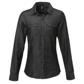 Premier Ladies Jeans Stitch Denim Shirt