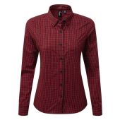 Premier Ladies Maxton Check Long Sleeve Shirt