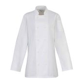 Premier Ladies Long Sleeve Chef's Jacket - White Size XXL