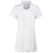 Premier Ladies Blossom Short Sleeve Tunic - White Size 24