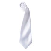 Premier 'Colours' Satin Tie - White Size ONE