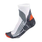 Proact Sports Socks - White/Grey Size 9-11