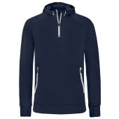 Proact Zip Neck Hooded Sweatshirt