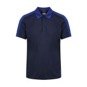 Regatta Contrast Collection Quick Wicking Piqué Polo Shirt - Navy/New Royal Blue Size 4XL