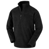 Result Genuine Recycled Zip Neck Micro Fleece - Black Size 3XL