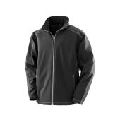 Result Work-Guard Treble Stitch Soft Shell Jacket - Black Size 4XL