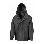 Result 3-in-1 Waterproof Zip and Clip Fleece Lined Jacket