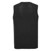 Russell Collection Sleeveless Cotton Acrylic V Neck Sweater