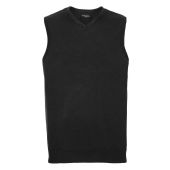 Russell Collection Sleeveless Cotton Acrylic V Neck Sweater