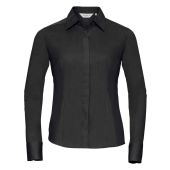 Russell Collection Ladies Long Sleeve Fitted Poplin Shirt