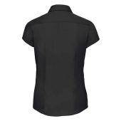 Russell Collection Ladies Cap Sleeve Fitted Poplin Shirt