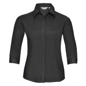 Russell Collection Ladies 3/4 Sleeve Fitted Poplin Shirt