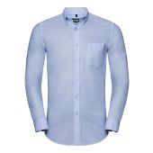 Russell Collection Tailored Long Sleeve Oxford Shirt - Oxford Blue Size 19.5