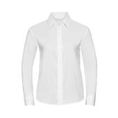 Russell Collection Ladies Long Sleeve Easy Care Oxford Shirt - White Size 6XL