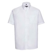 Russell Collection Short Sleeve Easy Care Oxford Shirt - White Size 21