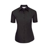 Russell Collection Ladies Short Sleeve Easy Care Poplin Shirt