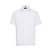 Russell Collection Short Sleeve Easy Care Poplin Shirt - White Size 4XL