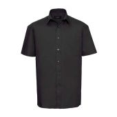 Russell Collection Short Sleeve Easy Care Cotton Poplin Shirt