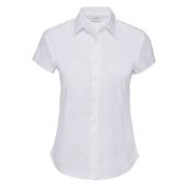 Russell Collection Ladies Short Sleeve Easy Care Fitted Shirt - White Size XXL18