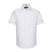 Russell Collection Short Sleeve Easy Care Fitted Shirt - White Size 4XL