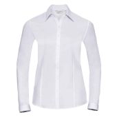 Russell Collection Ladies Long Sleeve Herringbone Shirt