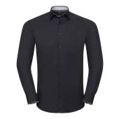 Russell Collection Long Sleeve Contrast Ultimate Stretch Shirt