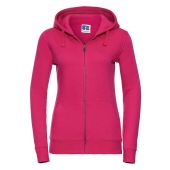 Russell Ladies Authentic Zip Hooded Sweatshirt - Fuchsia Size XL