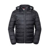 Russell Hooded Nano Padded Jacket - Black Size 4XL