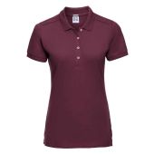 Russell Ladies Stretch Piqué Polo Shirt - Burgundy Size XXL