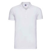 Russell Stretch Piqué Polo Shirt - White Size 3XL