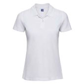 Russell Ladies Classic Cotton Piqué Polo Shirt - White Size XXL