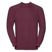 Russell Raglan Sweatshirt - Burgundy Size XXL