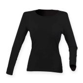 SF Ladies Feel Good Long Sleeve Stretch T-Shirt