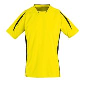 SOL'S Maracana 2 Contrast T-Shirt - Lemon/Black Size S