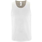 SOL'S Sporty Performance Tank Top - White Size 3XL