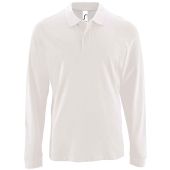 SOL'S Perfect Long Sleeve Piqué Polo Shirt - White Size 3XL