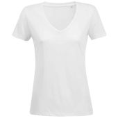 SOL'S Ladies Motion V Neck T-Shirt - White Size 3XL