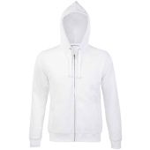 SOL'S Spike Full Zip Hooded Sweatshirt - White Size 3XL