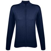 SOL'S Ladies Gordon Full Zip Cotton Acrylic Cardigan - Navy Size XXL