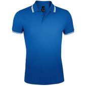 SOL'S Pasadena Tipped Cotton Piqué Polo Shirt - Royal Blue/White Size 3XL