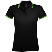 SOL'S Ladies Pasadena Tipped Cotton Piqué Polo Shirt