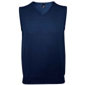 SOL'S Unisex Gentlemen Sleeveless Cotton Acrylic V Neck Sweater - Navy Size 3XL