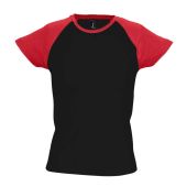 SOL'S Ladies Milky Contrast Baseball T-Shirt