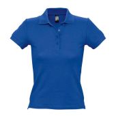 SOL'S Ladies People Cotton Piqué Polo Shirt - Royal Blue Size 3XL