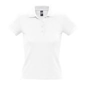 SOL'S Ladies People Cotton Piqué Polo Shirt - White Size 3XL