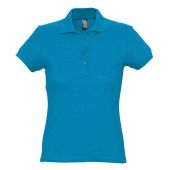 SOL'S Ladies Passion Cotton Piqué Polo Shirt - Aqua Size XXL